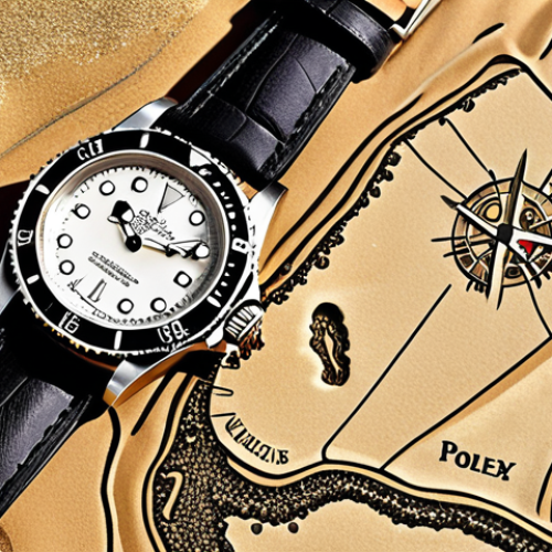 Home 18 **
A treasure map leading to a vintage watch hidden beneath sand dunes, with watchmaking tools scattered around. The map is stylized with drawings of Rolex Submariner, Patek Philippe, and Audemars Piguet, some crossed out, with one marked "X" signifying the hidden gem. Emphasize the adventure and discovery aspect of finding undervalued watches.
**